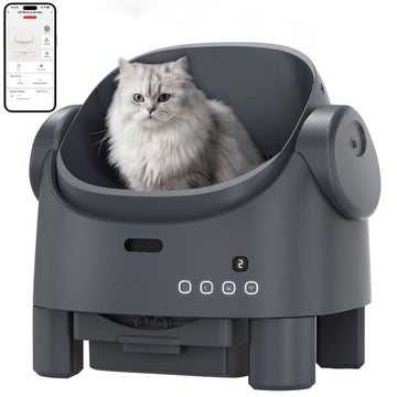 Open-Top Self-Cleaning Cat Litter Box(ONLY FOR CANADA)